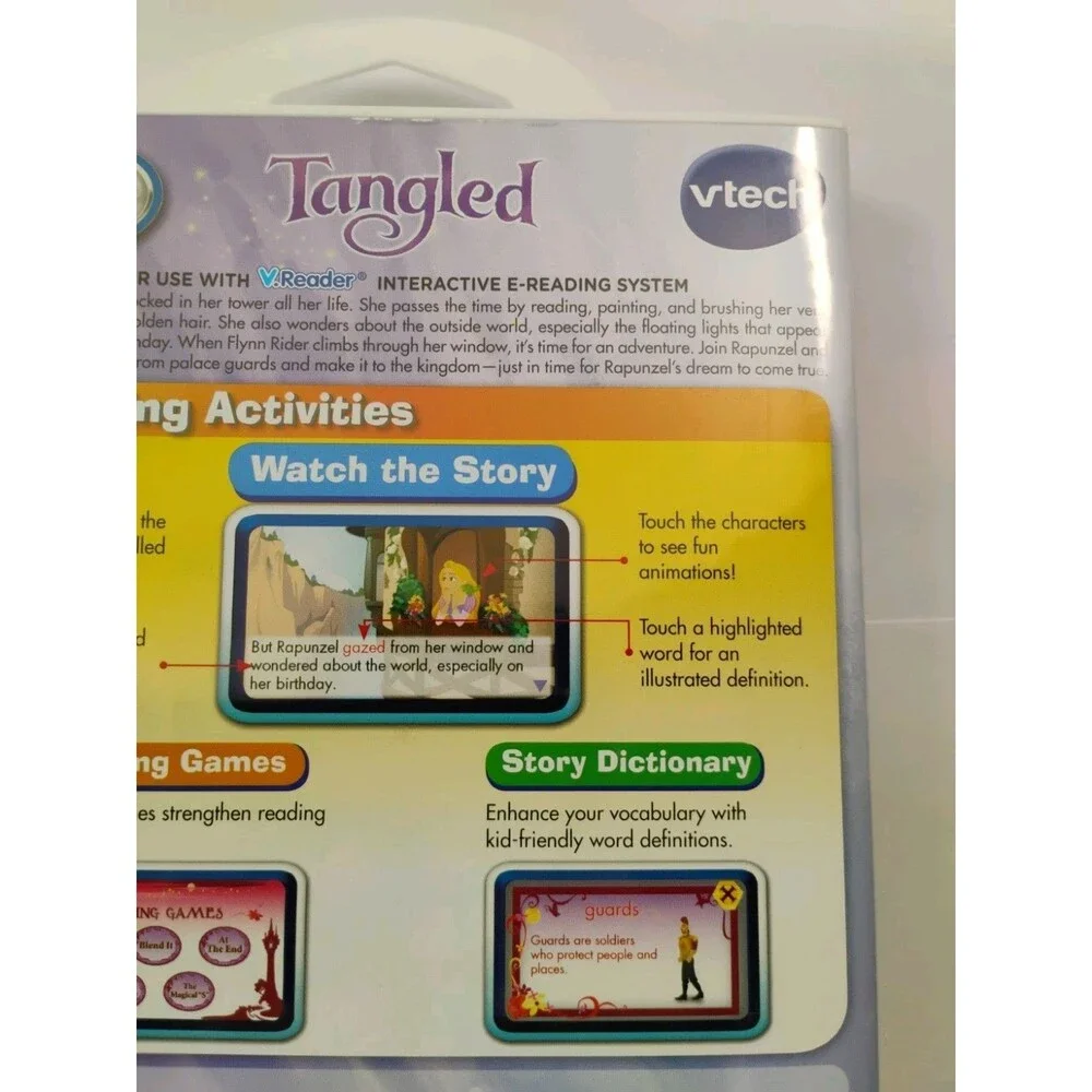 Vtech V.Reader Interactive E-Reading System Disney Tangled Ages 4-6 Years